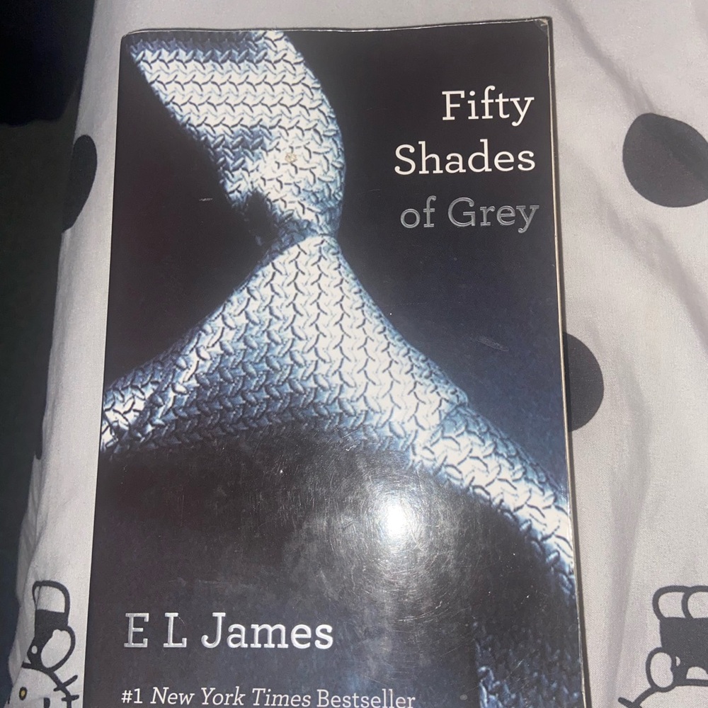 Fifty Shades of Grey by E L James - Black and Gray Cover